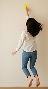 形霊シールを貼ってジャンプ力強化