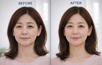 小顔施術前後比較
